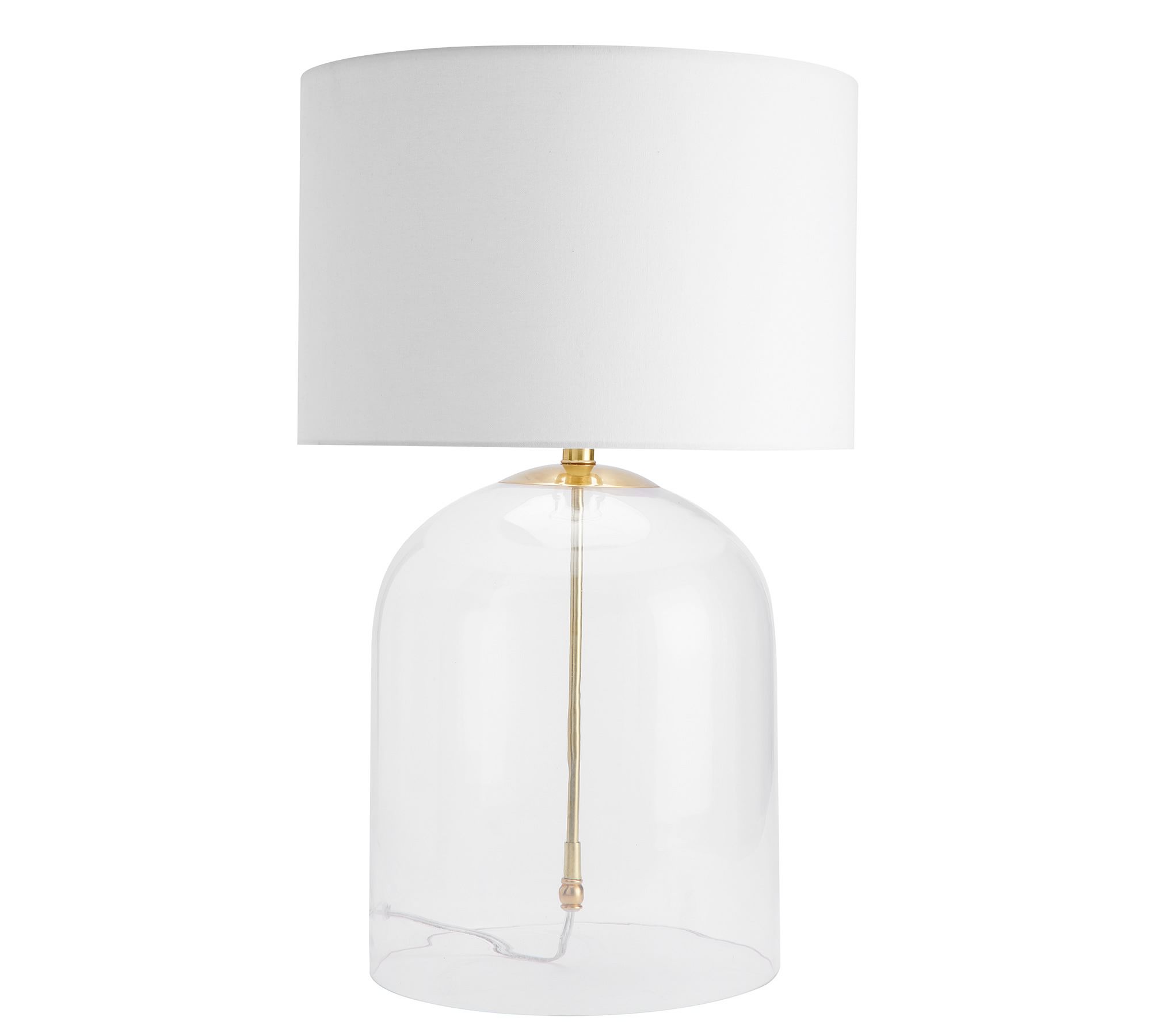 Aria Glass Dome Table Lamp (20"-27")