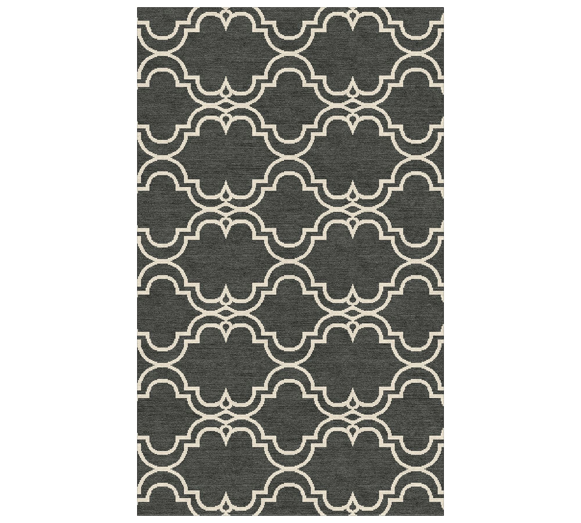 Scroll Tile Hand-Tufted Wool Rug