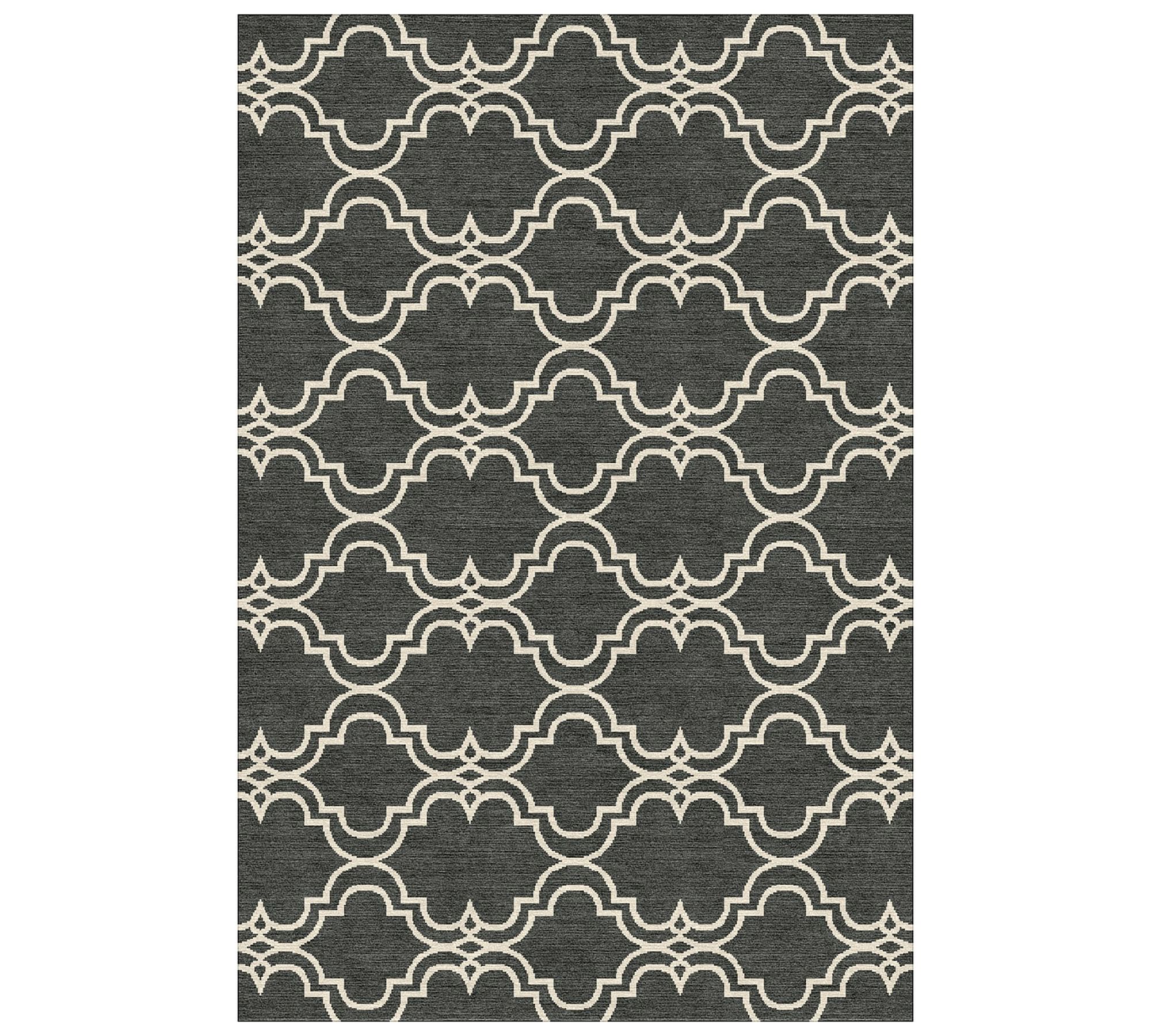 Scroll Tile Hand-Tufted Wool Rug