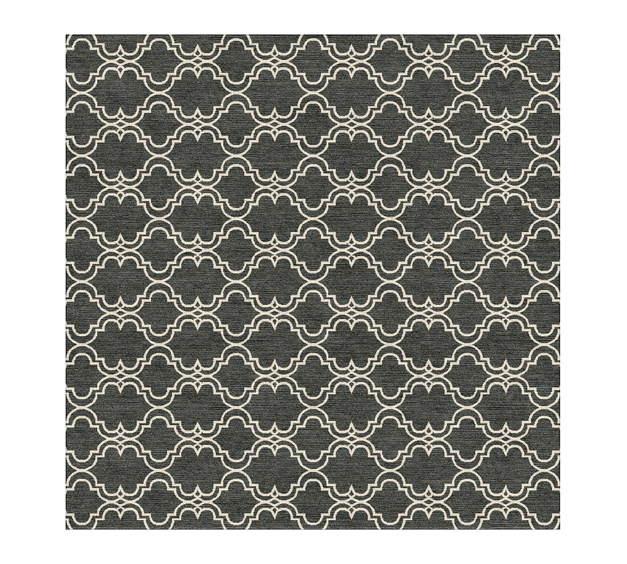 Scroll Tile Hand-Tufted Wool Rug