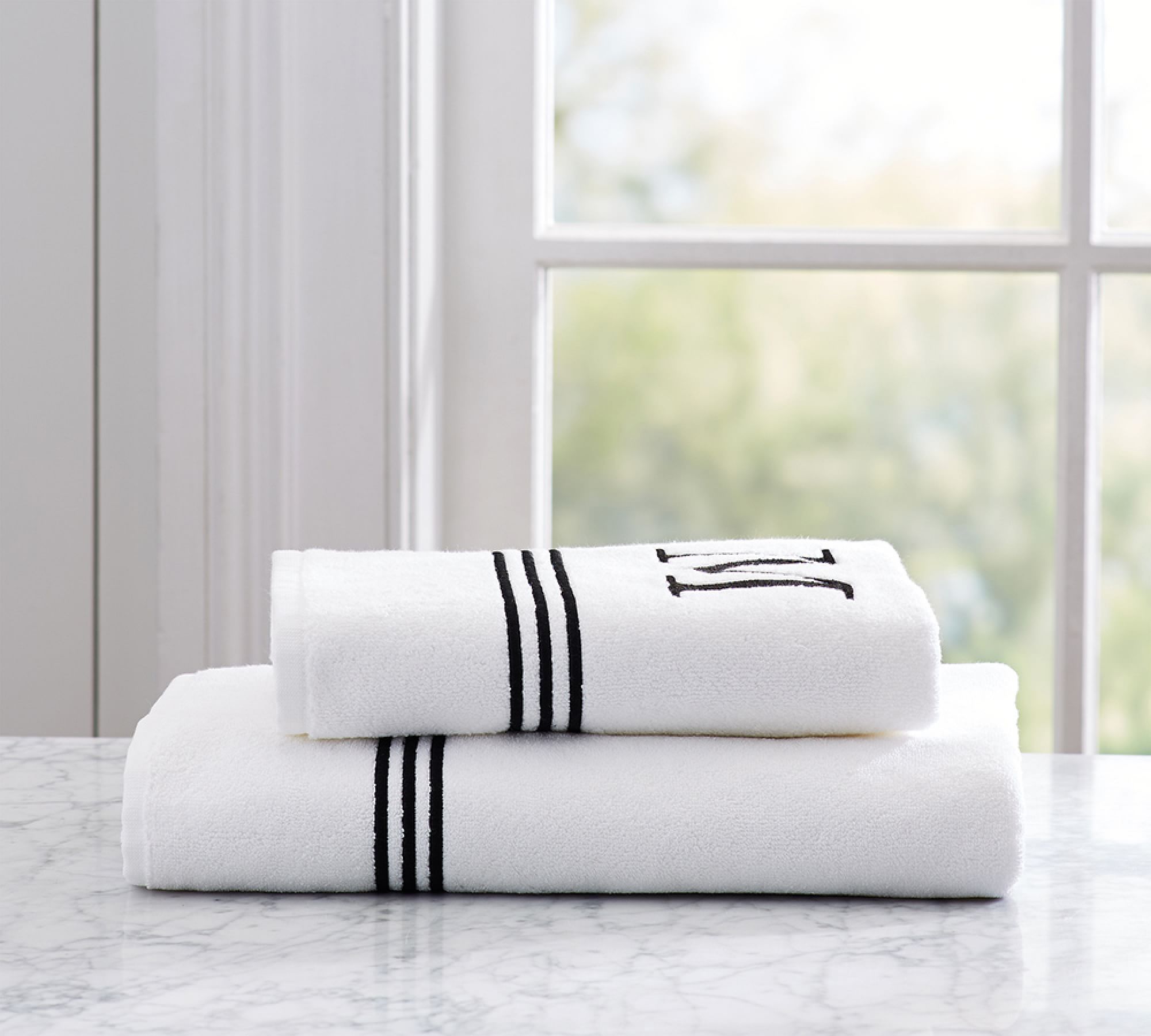 Grand Organic Cotton Embroidered Towel