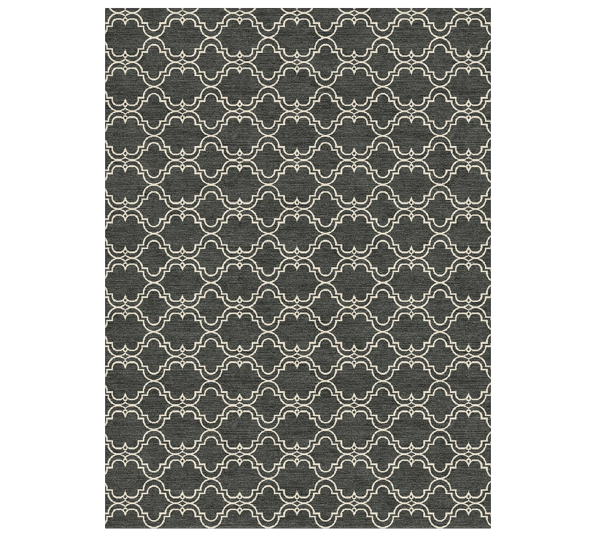 Scroll Tile Hand-Tufted Wool Rug