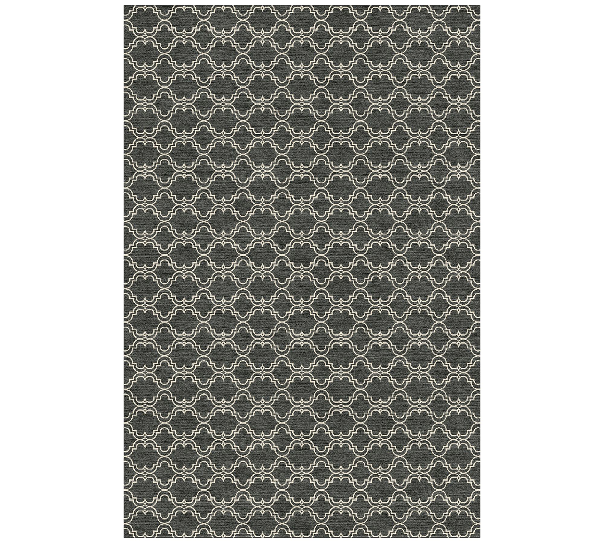 Scroll Tile Hand-Tufted Wool Rug