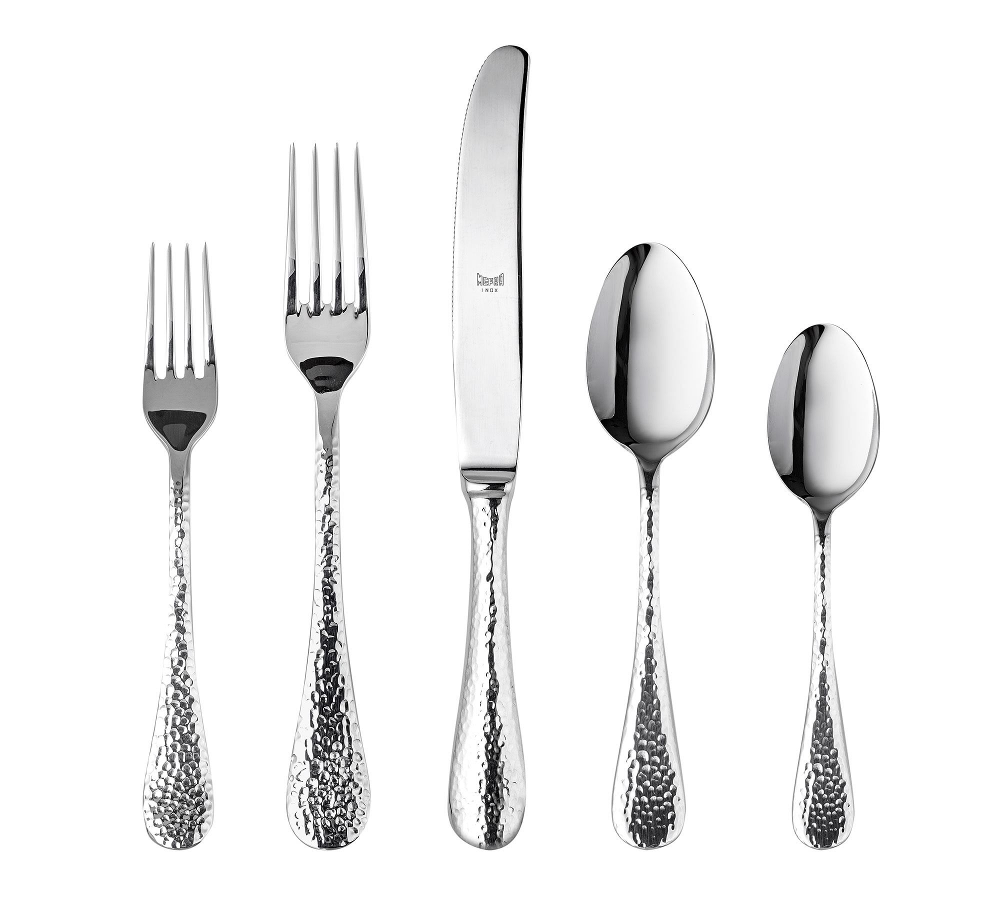 Mepra Epoque Hammered Flatware Sets