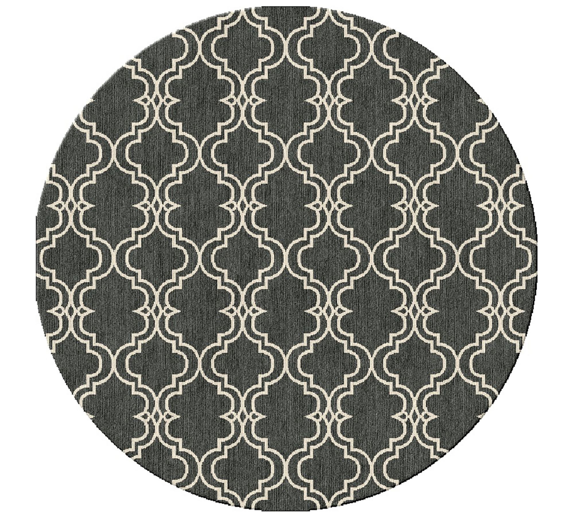 Scroll Tile Hand-Tufted Wool Rug