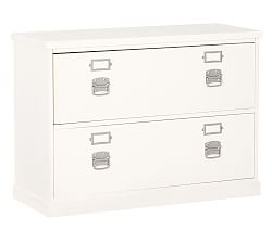 Bedford 41" 2-Drawer Lateral File Cabinet, Antique White