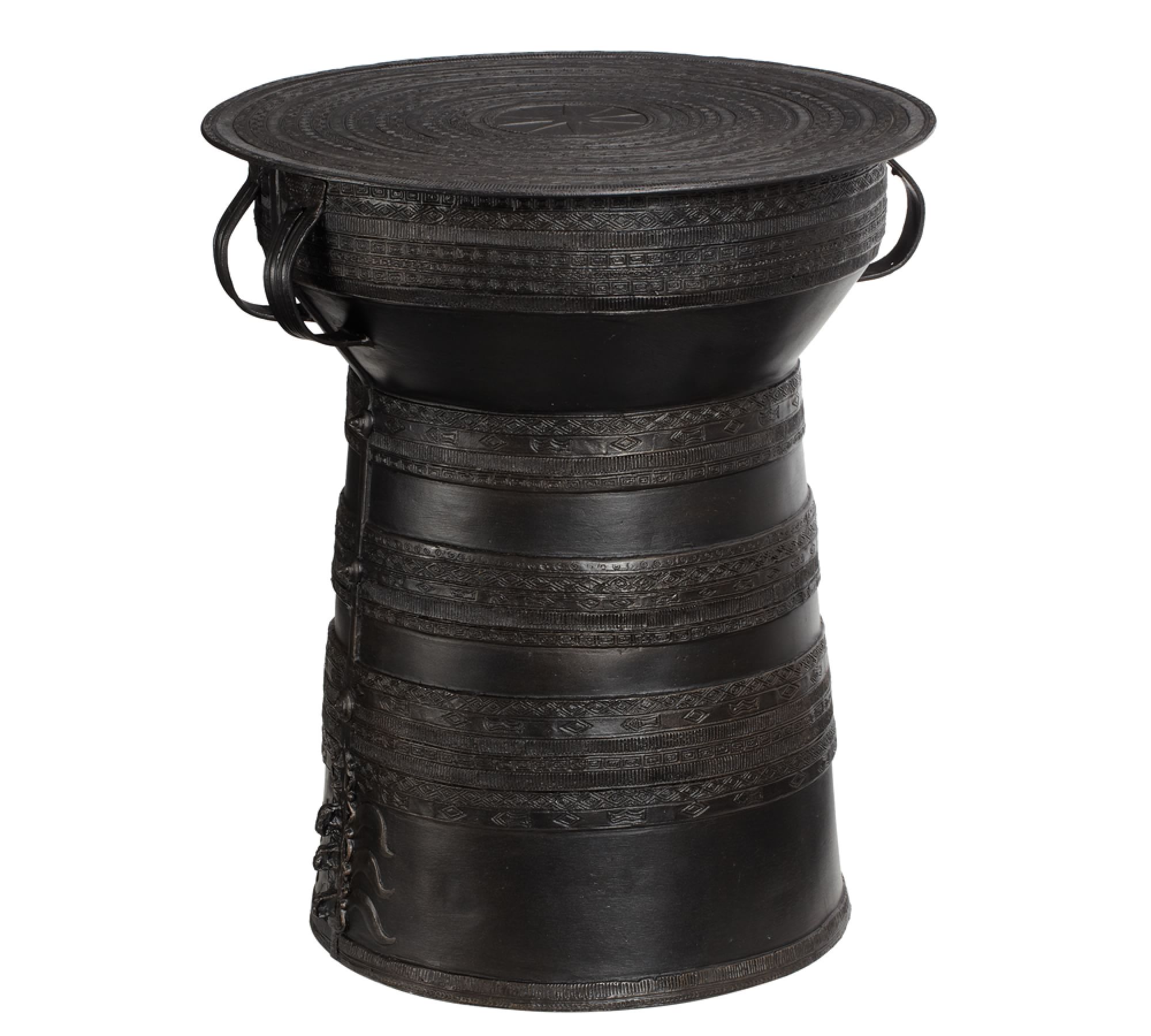 Frog Drum Metal Outdoor Side Tables (12"-25")