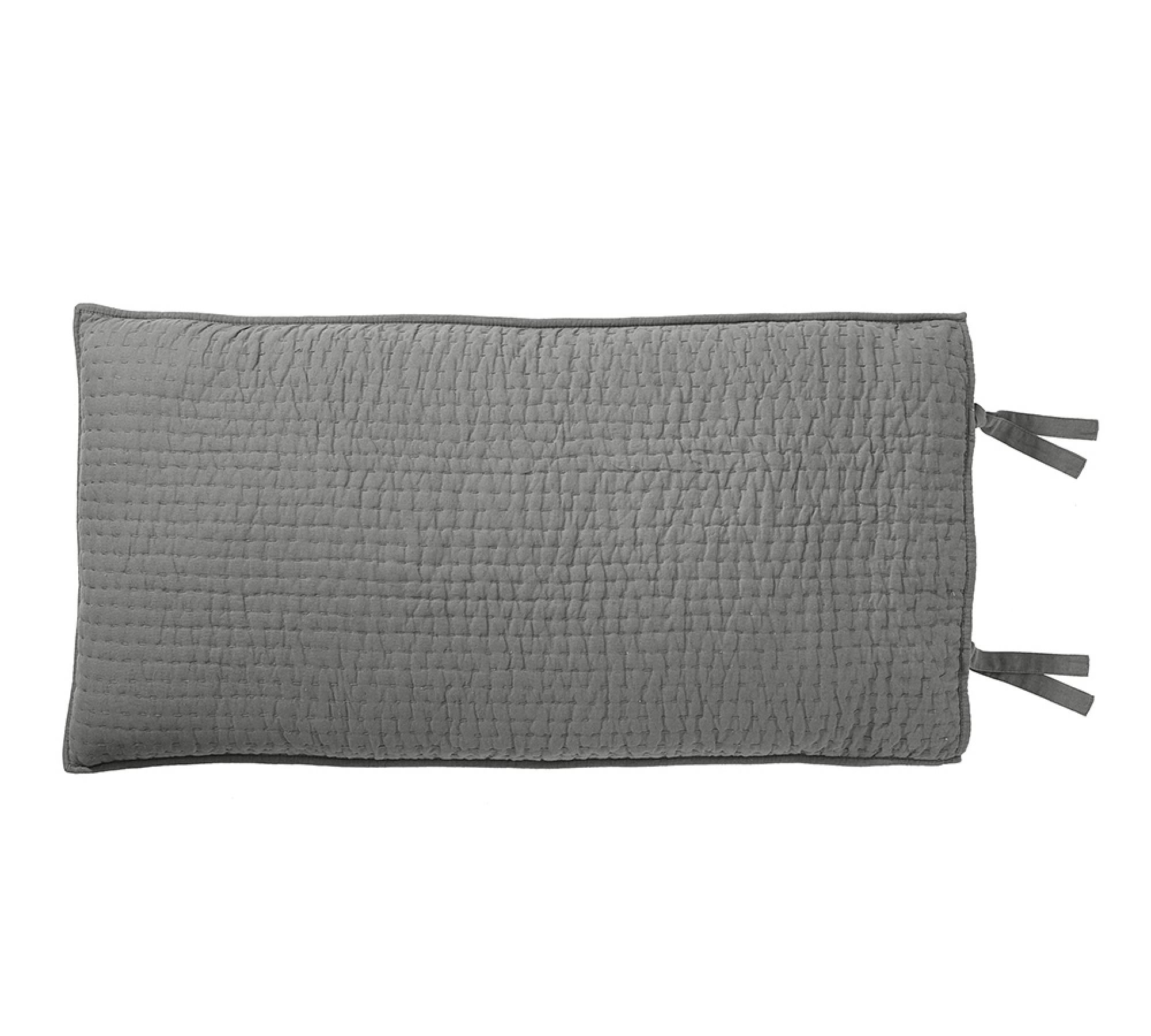 Pick-Stitch Handcrafted Cotton/Linen Quilted Sham