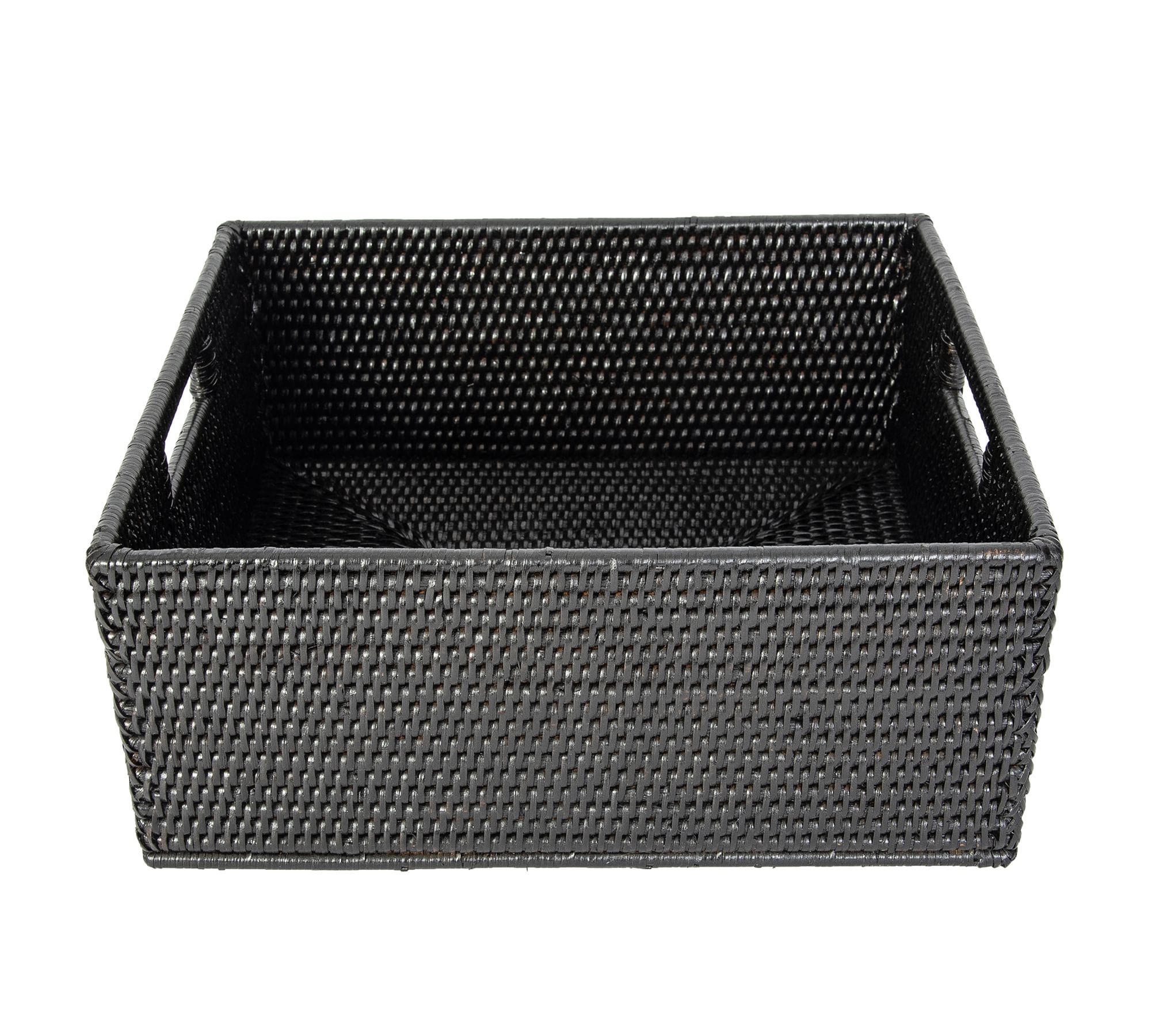 Tava Handwoven Rattan Rectangular Storage Basket