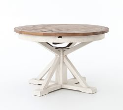 Hart Round Reclaimed Wood Extending Dining Table (47.5&quot;-79&quot;)