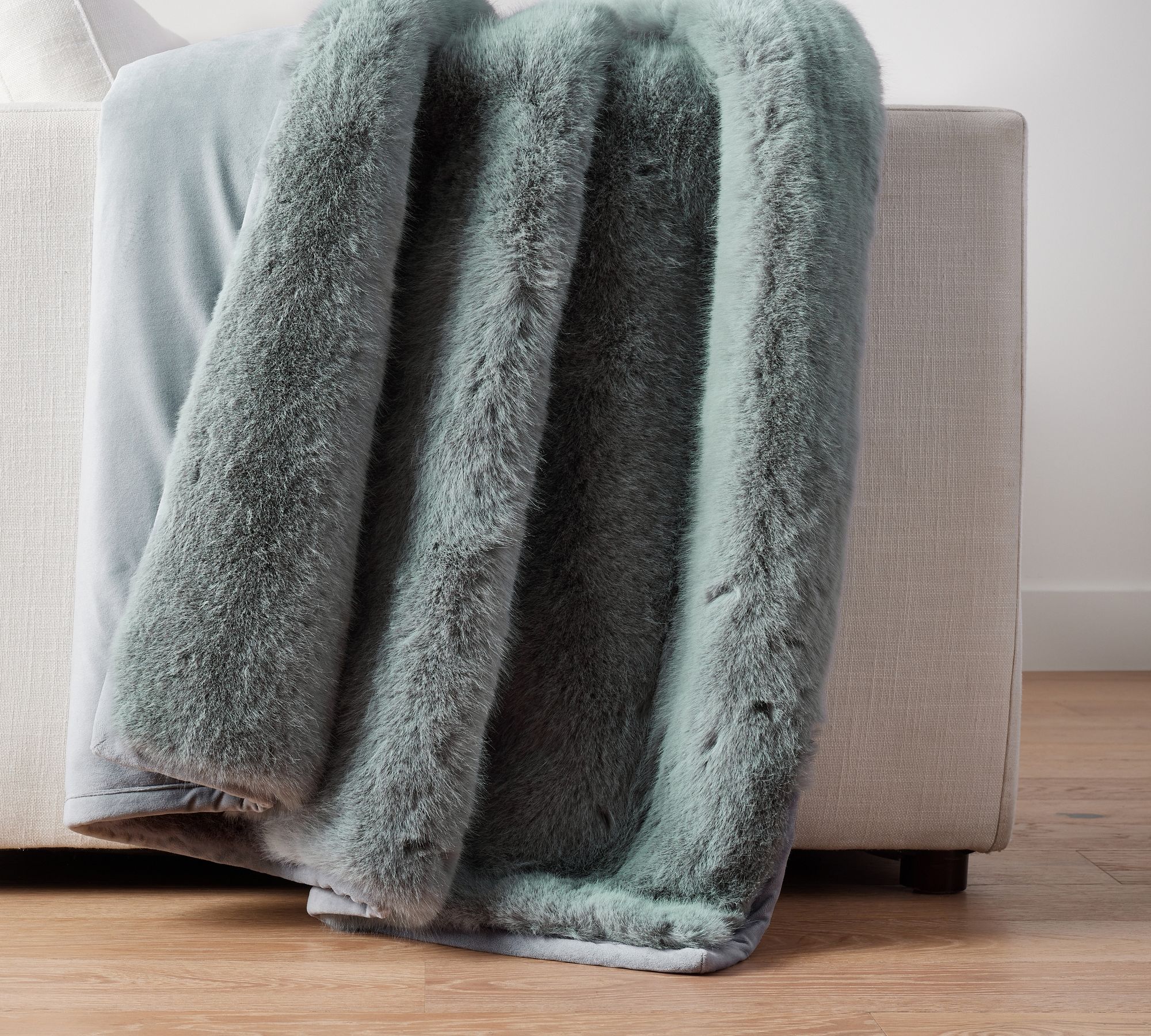 Faux Fur Mink Throw