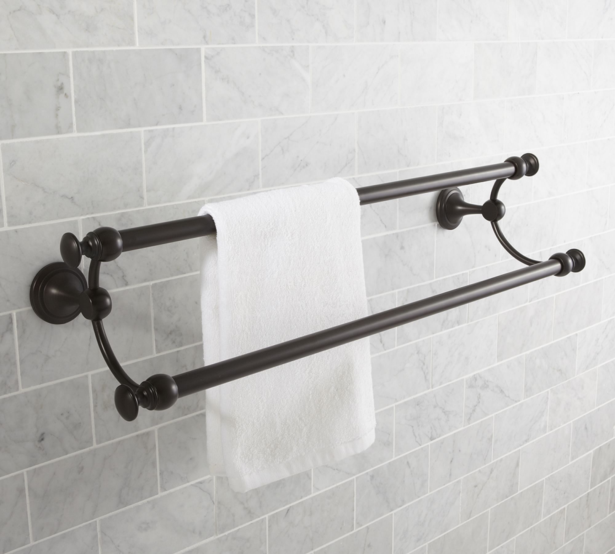 Pottery Barn Mercer Double Towel Bar The Summit