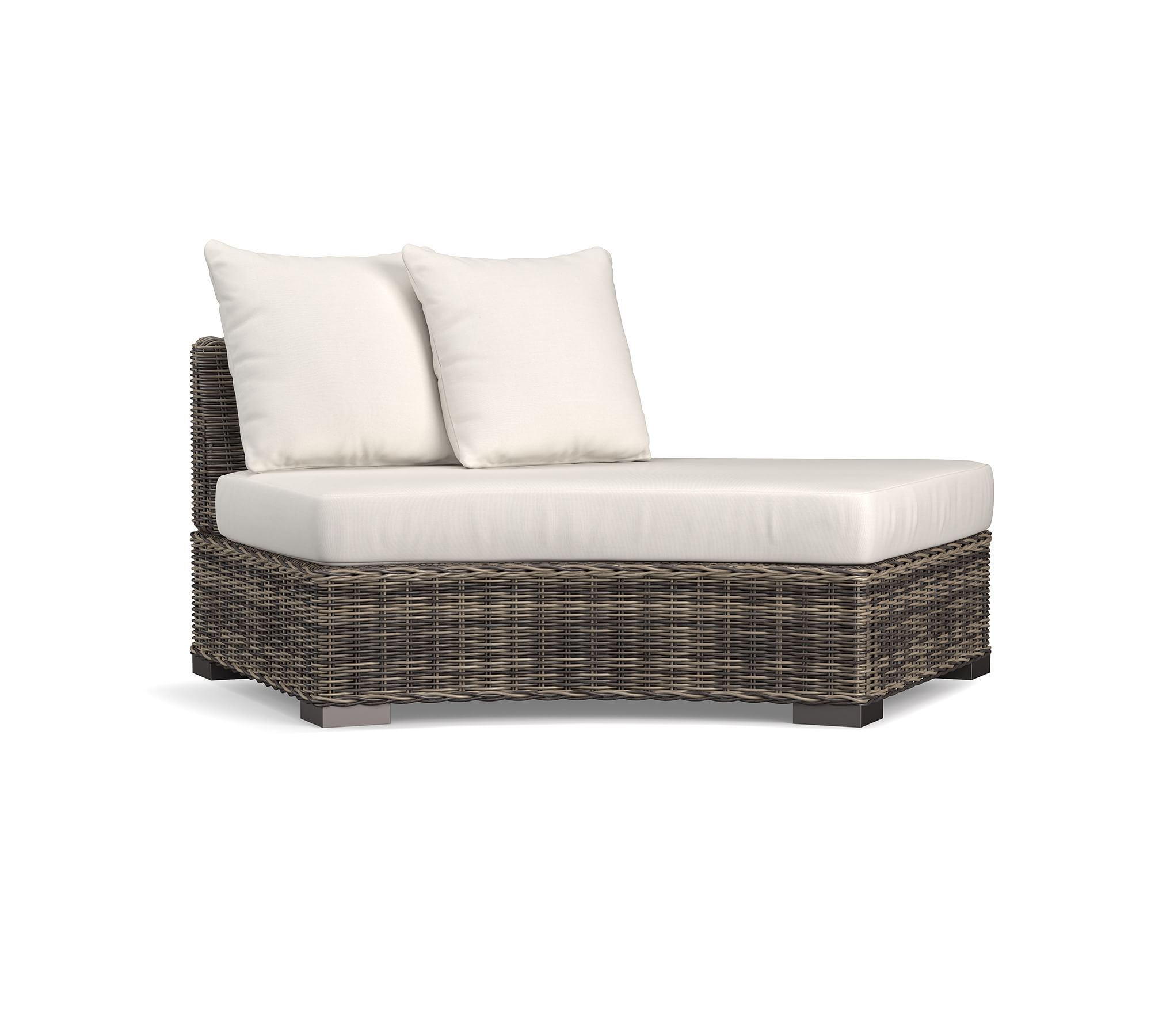 Build Your Own - Huntington Wicker Rounded Outdoor Sectional Components