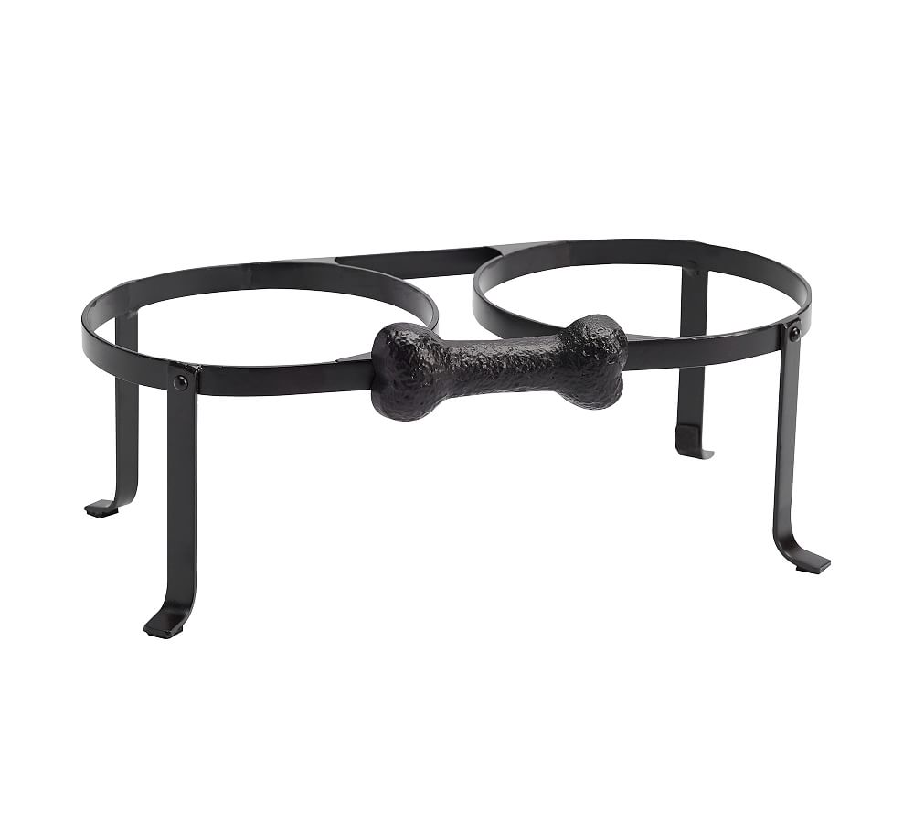 Dog Bone Pet Bowl Stand