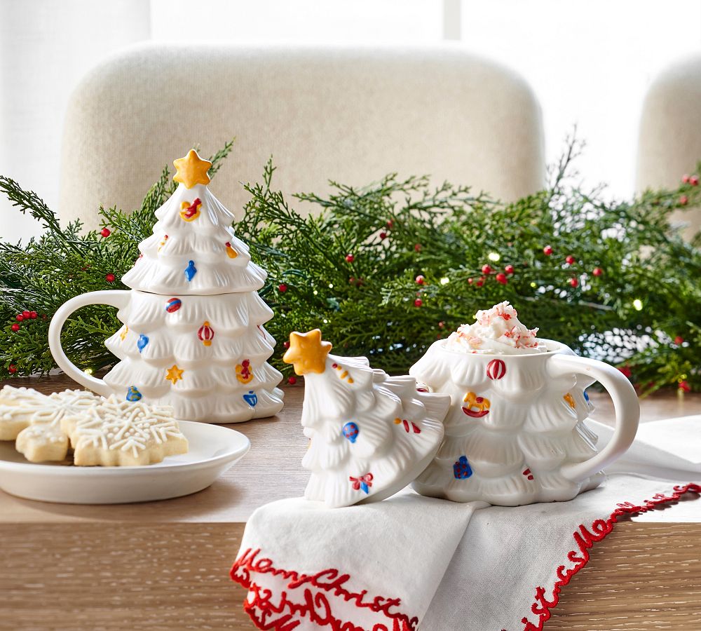 Christmas Tree Stoneware Mug
