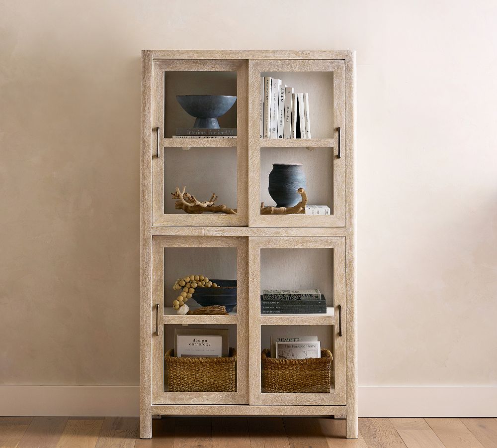 Aptos Glass Storage Cabinet (37.5") | Pottery Barn