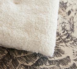 Rustic Forest Sherpa Comforter Sham