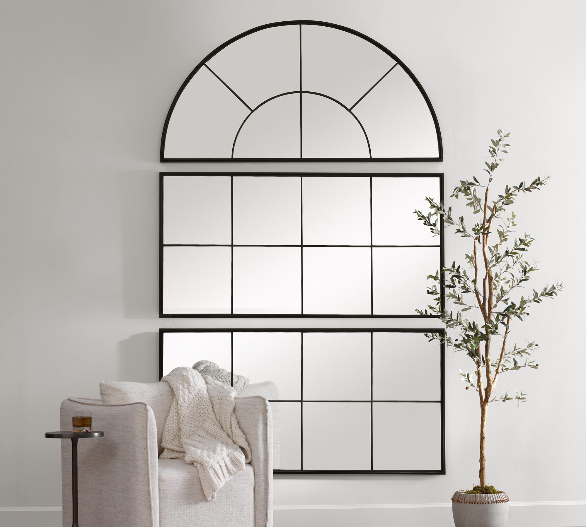 Alice Modular Windowpane Mirror