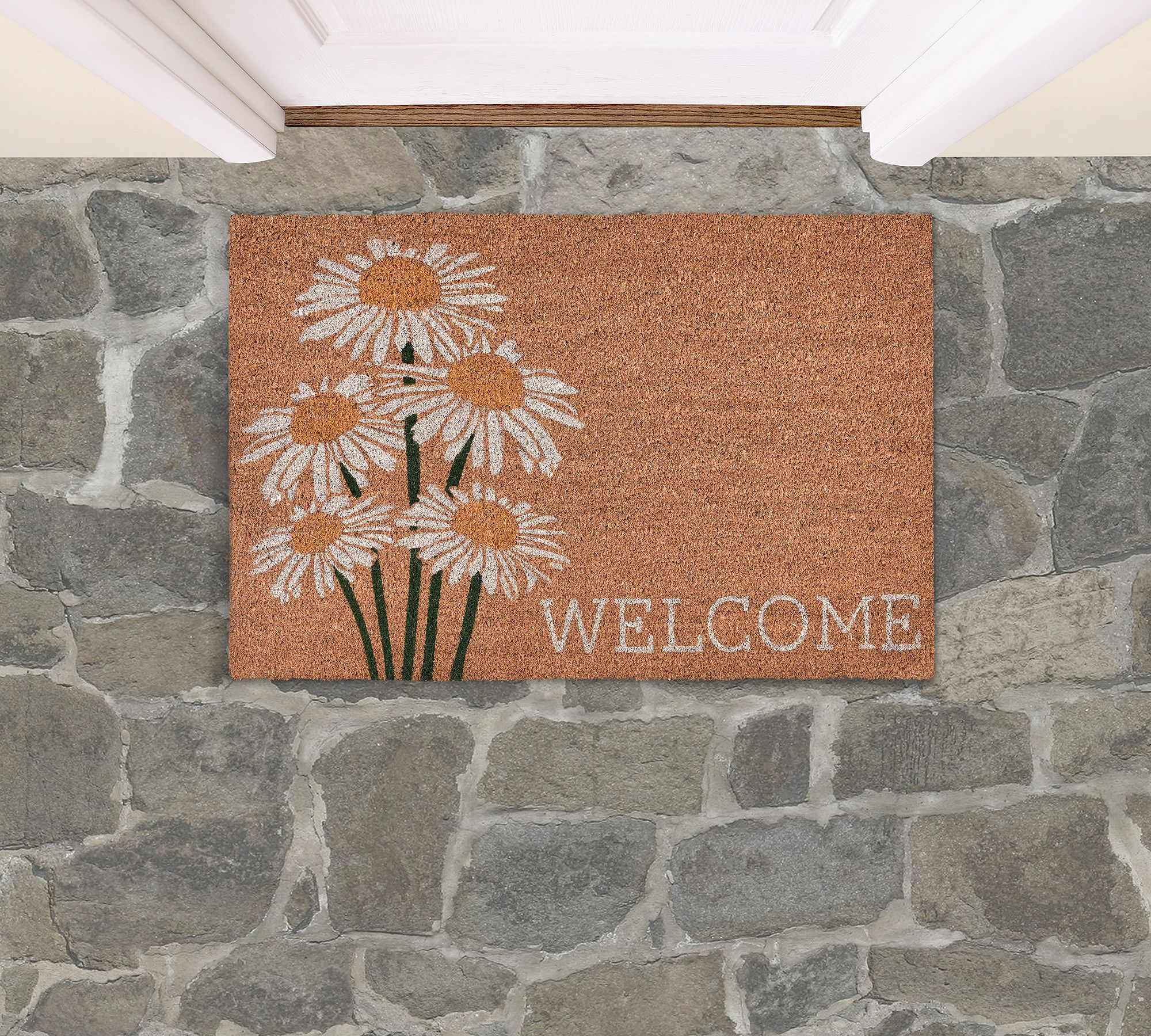 Welcome Daisy Doormat