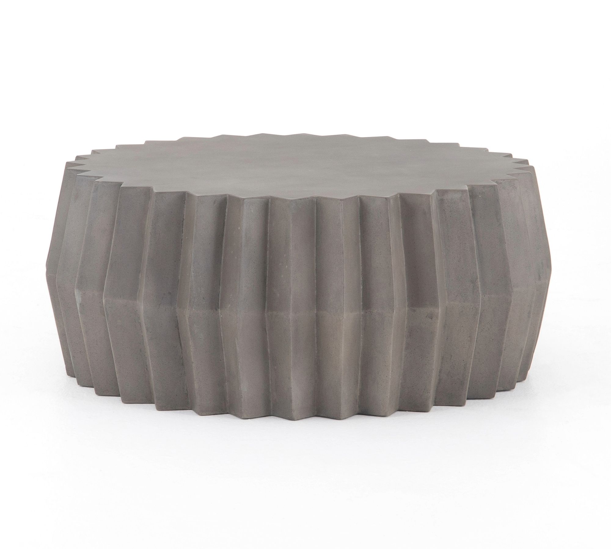 Verity Concrete Round Outdoor Coffee Table