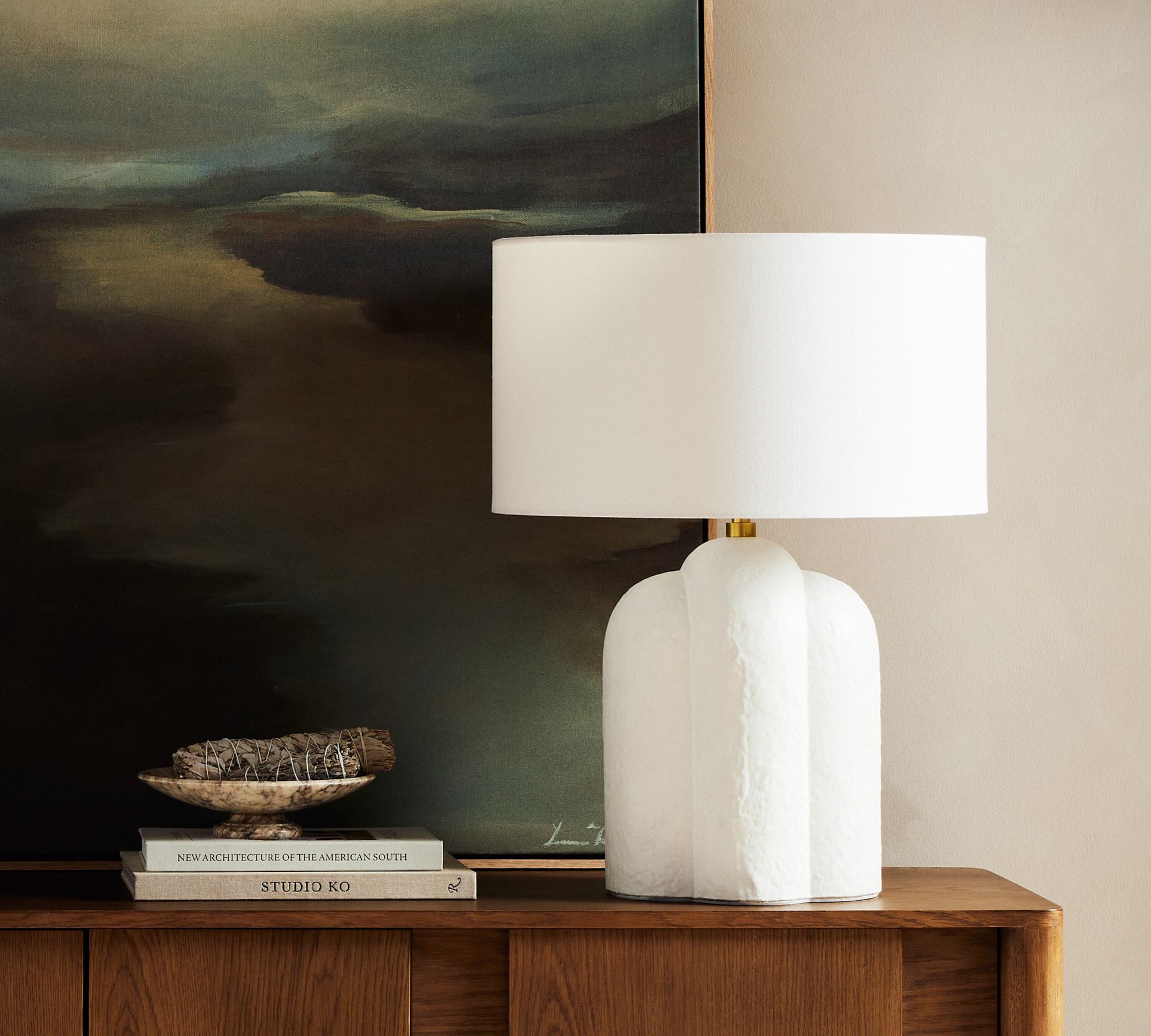 Baythorn Concrete Table Lamp (27")