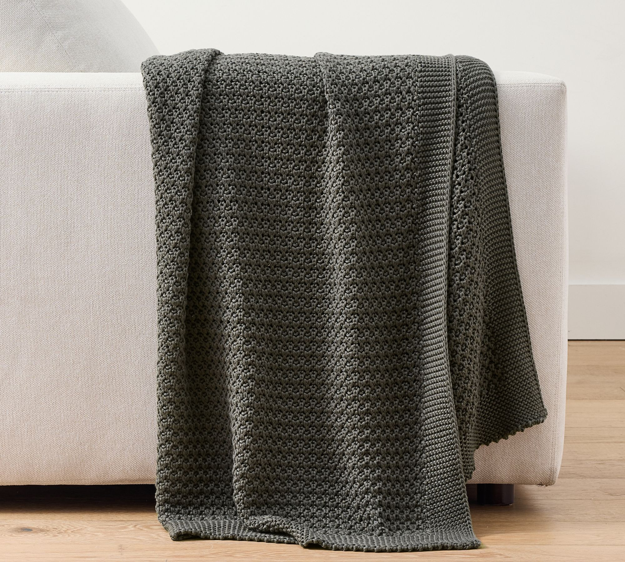 Coastline Knitted Throw