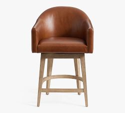 Gideon Leather Stool