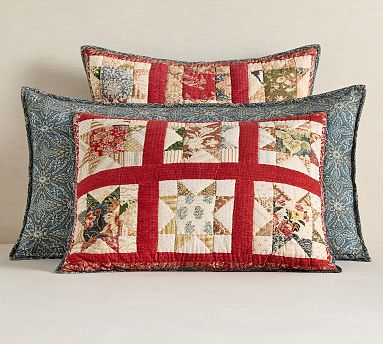 Pottery Barn Quilted Charlie 2024 (2) Pillow Shams