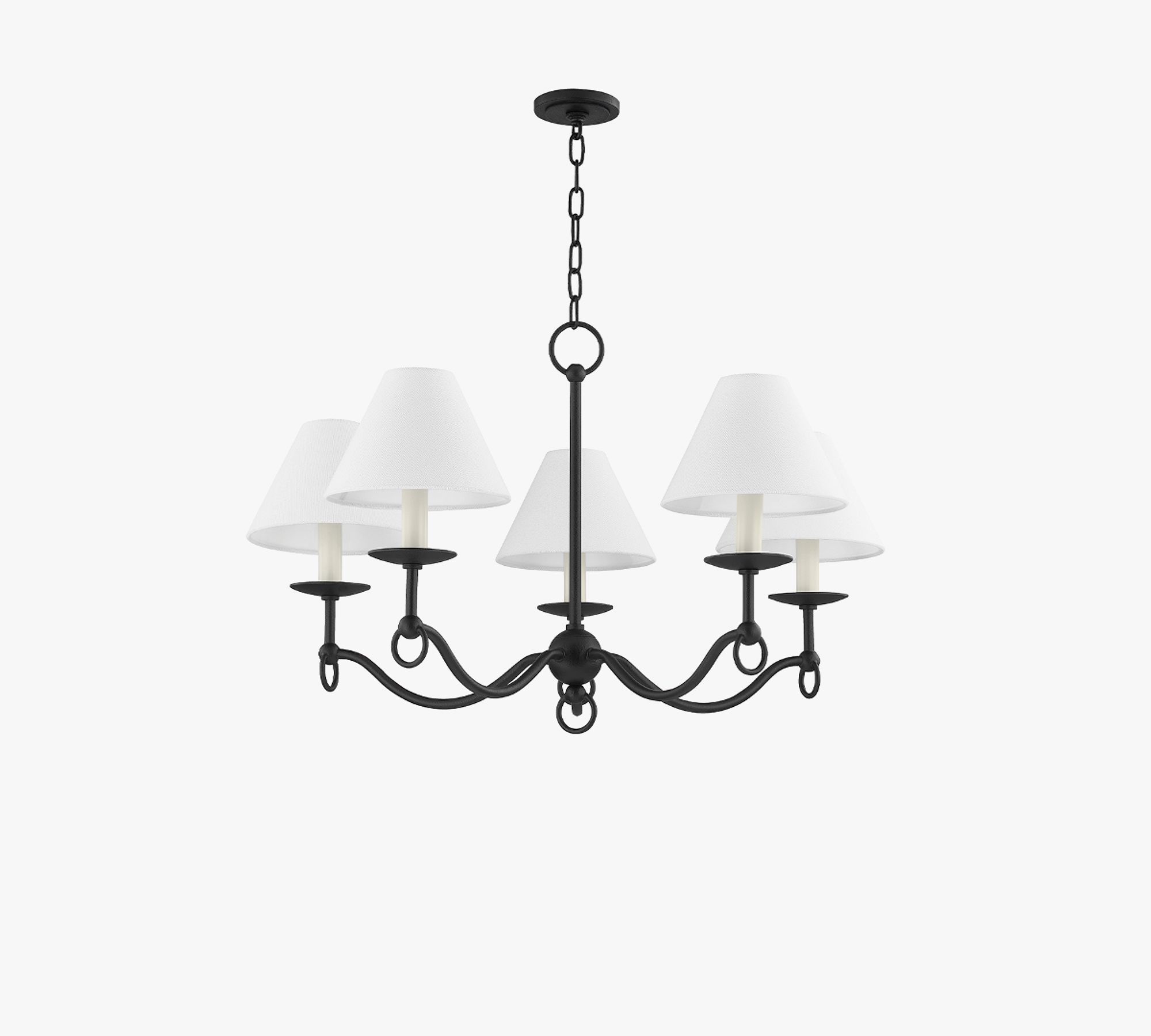 Musa Metal Chandelier (30.5"-41.5")