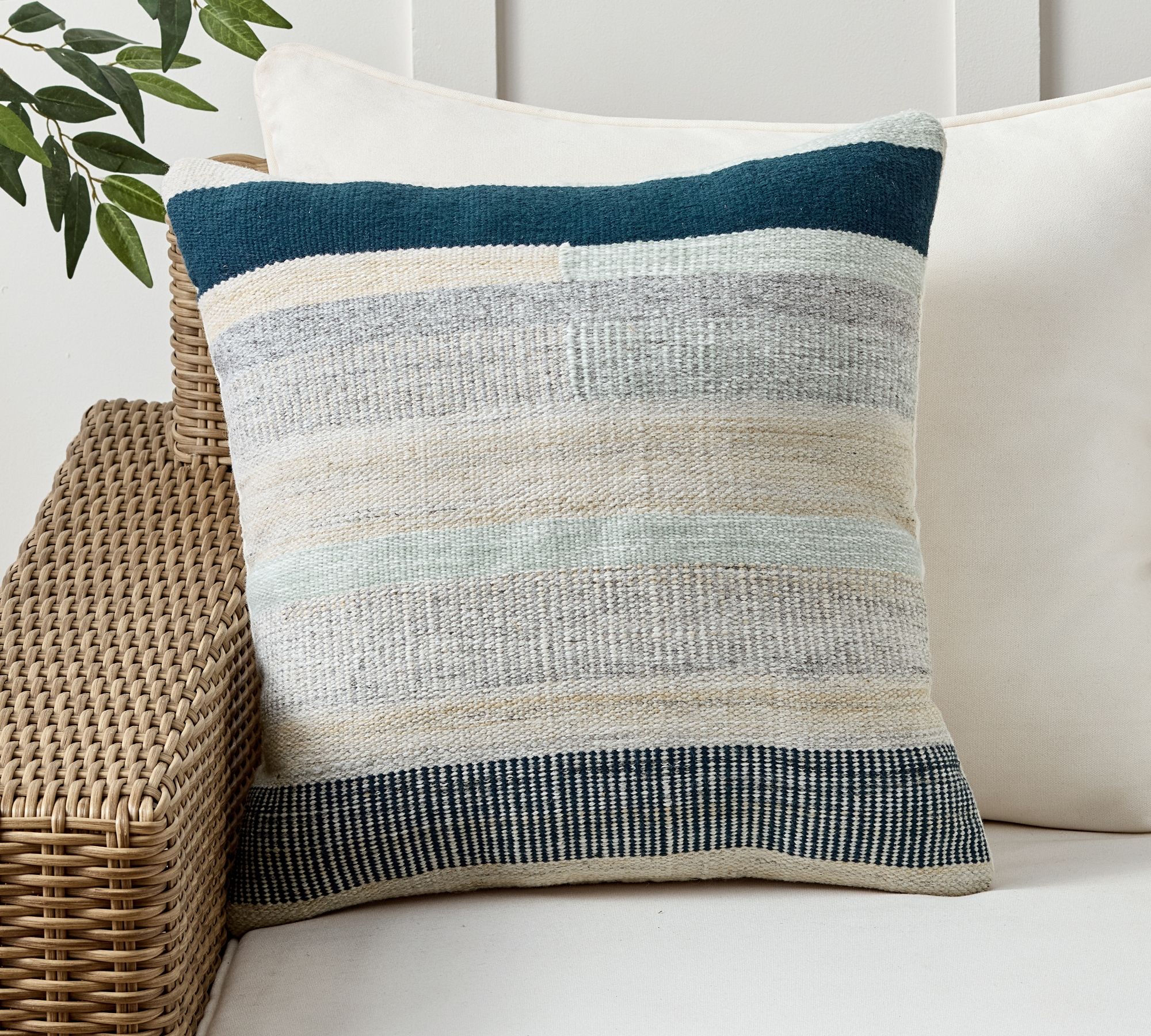 Adam Striped Outdoor Pillow