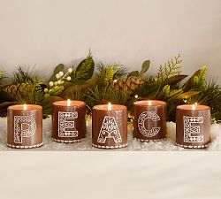 Gingerbread Alphabet Candle