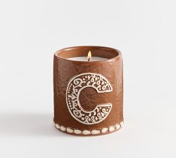 Gingerbread Alphabet Candle