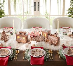 Handcrafted Ceramic Gingerbread Train