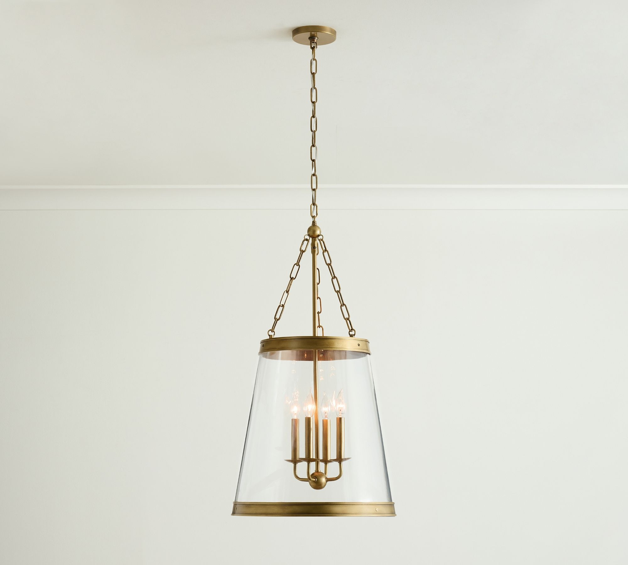 Elizabeth Glass Tapered Pendant