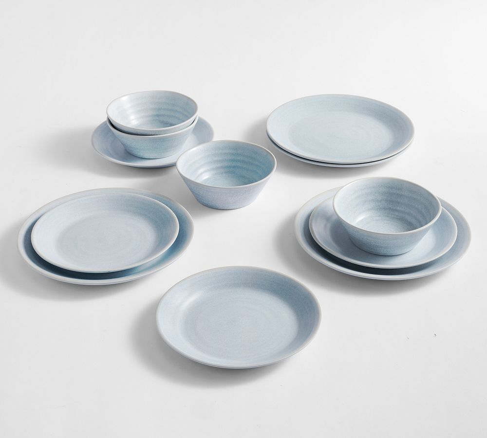 Larkin Outdoor Melamine 12-Piece Dinnerware Set