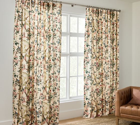 Set of 4 Pottery barn cynthia palampore curtains orders 50x84