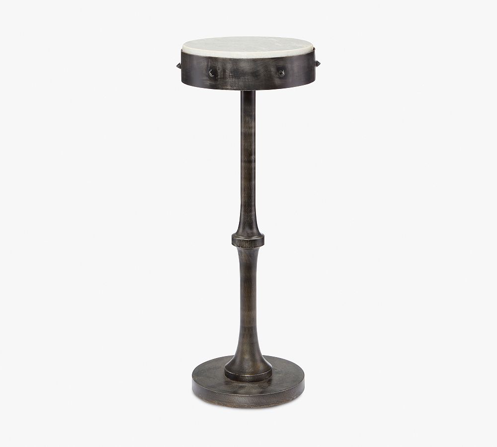 Caswell Round Marble Cocktail Table | Pottery Barn