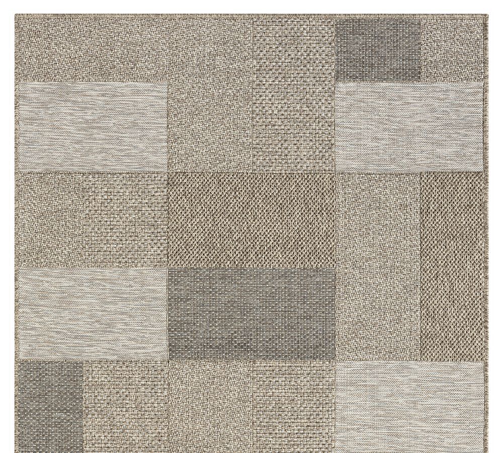 Kaysen Colorblock Outdoor Performance Rug | Pottery Barn