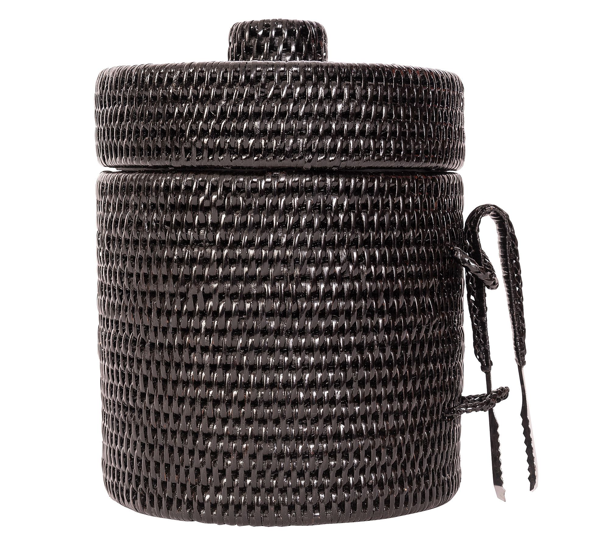 Tava Handwoven Ice Bucket with Tongs