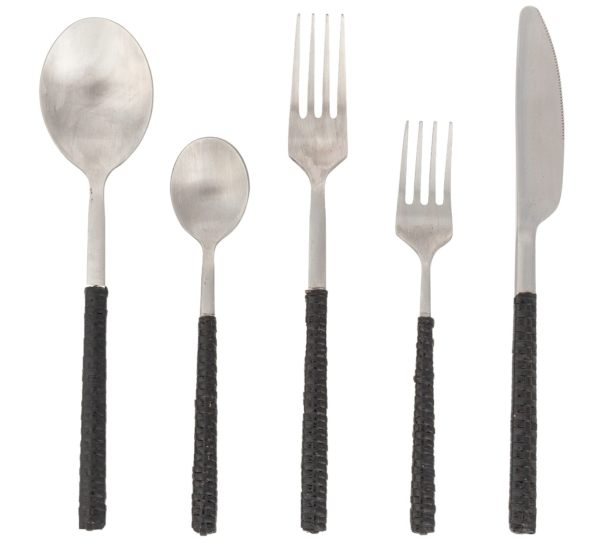 Tava Handwoven Stainless Steel Flatware - Set of 5