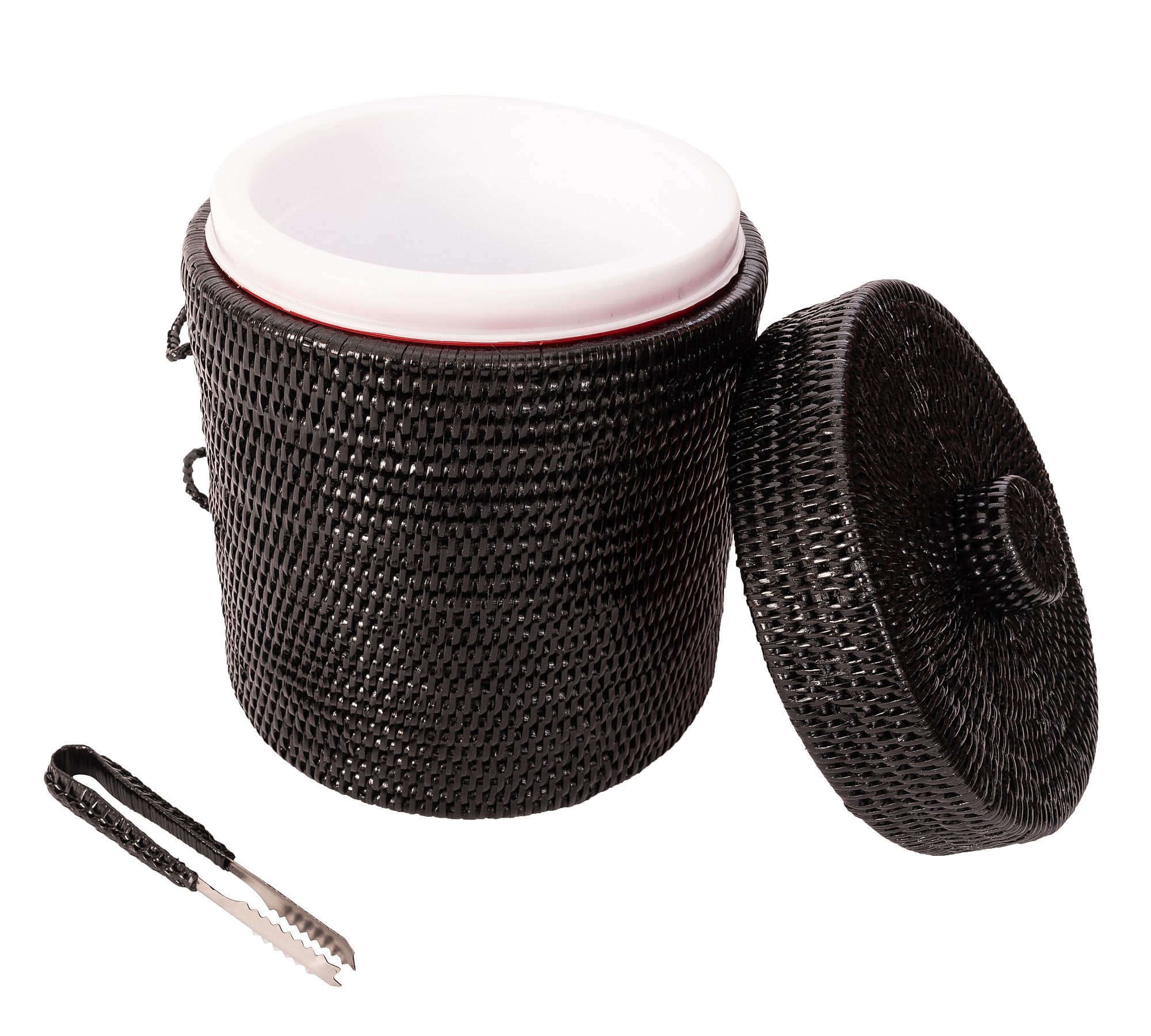 Tava Handwoven Ice Bucket with Tongs