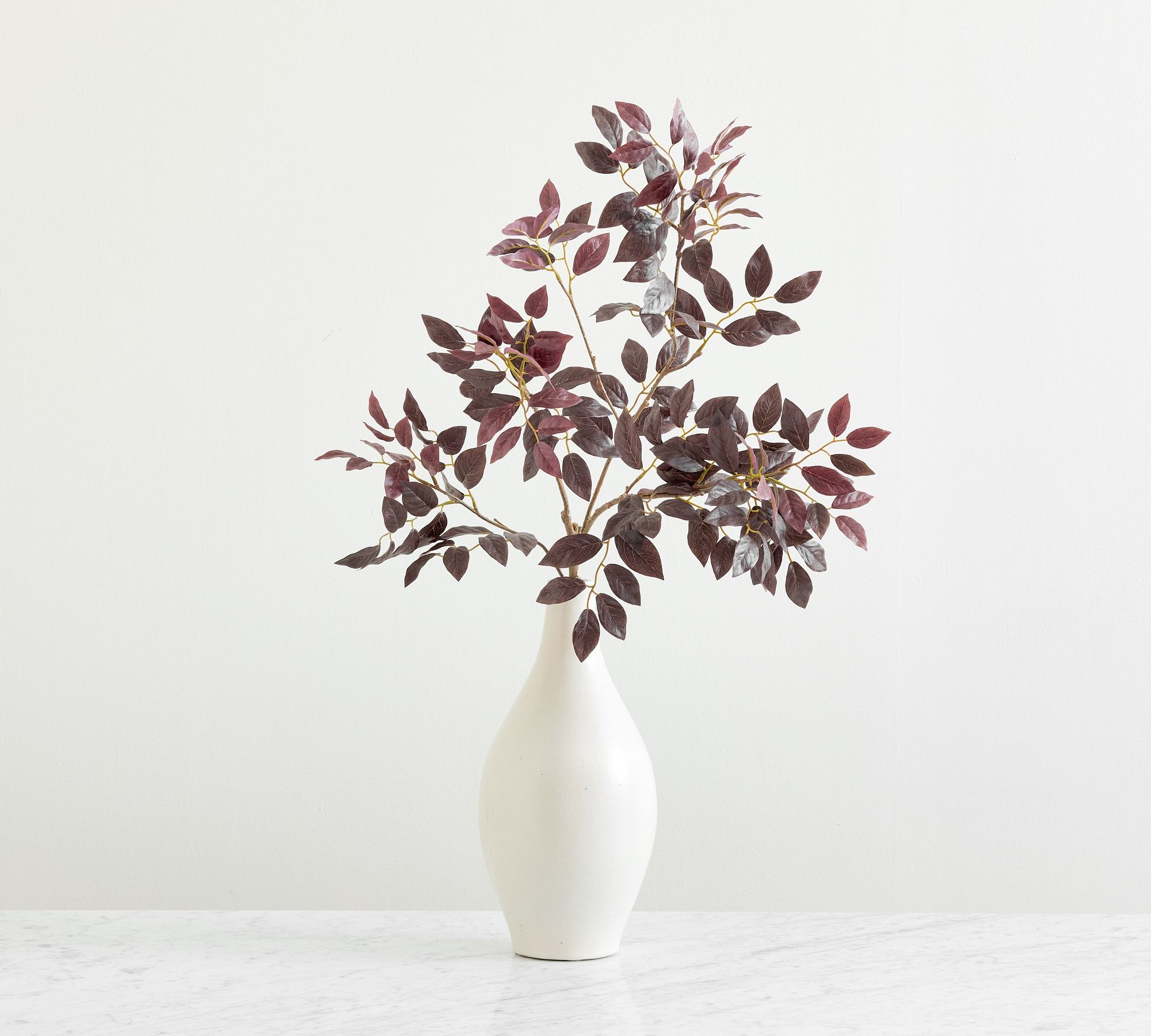 Faux Burgundy Eucalyptus Branch