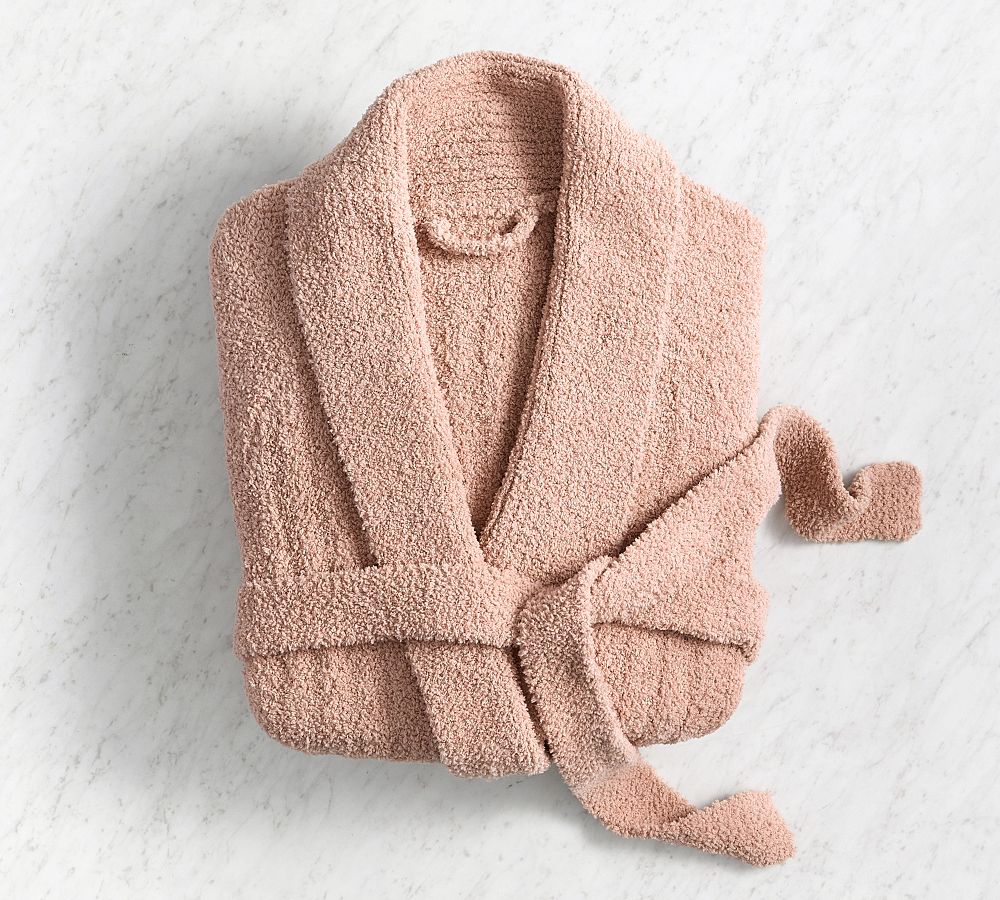 Cozy Ribbed Robe (Pink) (size Medium)