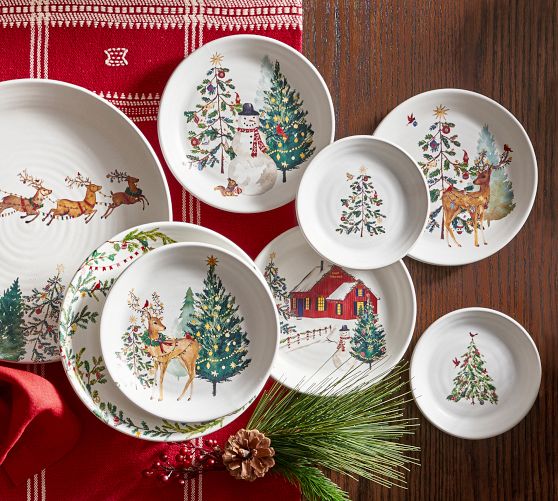 Christmas ceramic plates hotsell