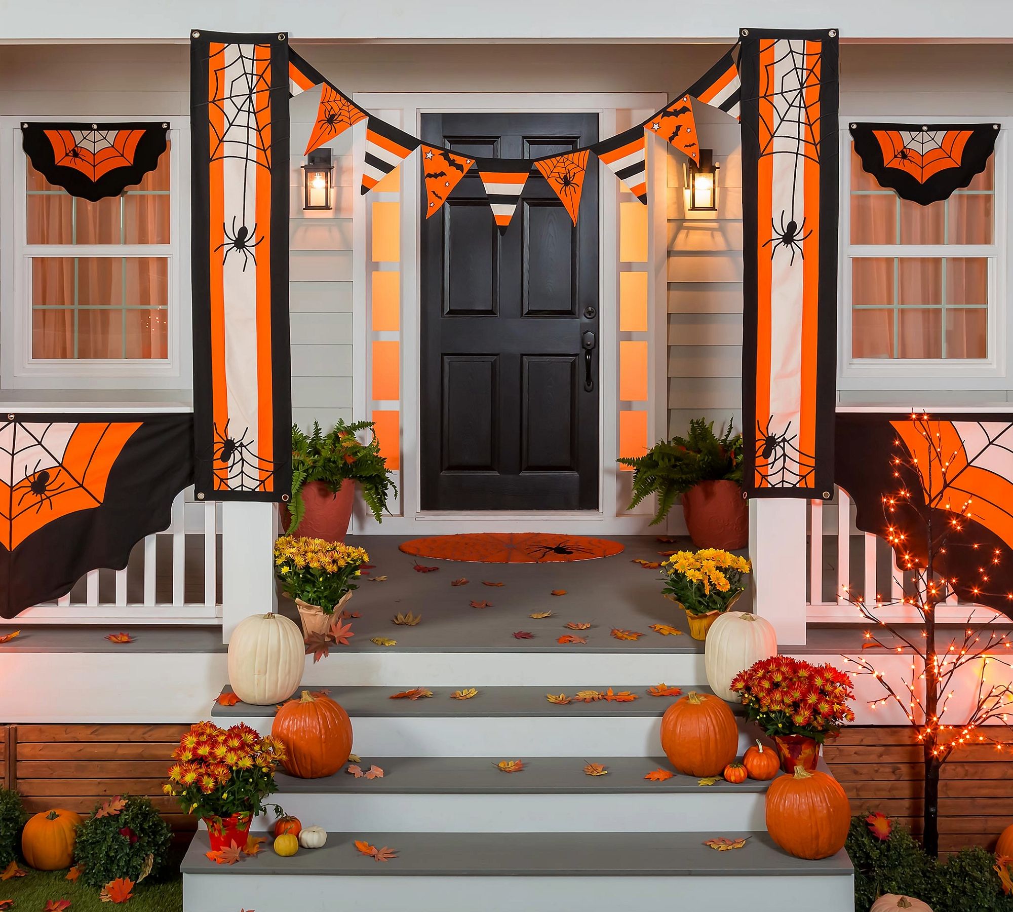 Halloween Spider Web Porch Decor