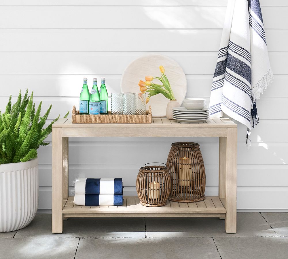 Indio Eucalyptus Outdoor Console Table (51&quot;)