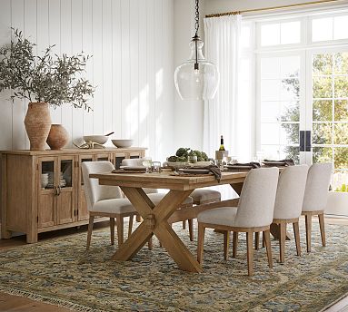 Toscana Extending Dining Table 60 124.5 Pottery Barn