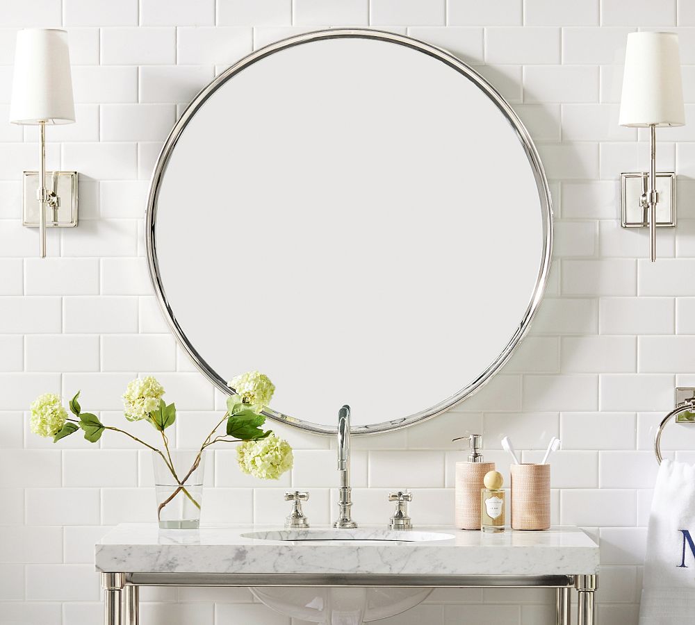 Everson Round Mirror | Pottery Barn