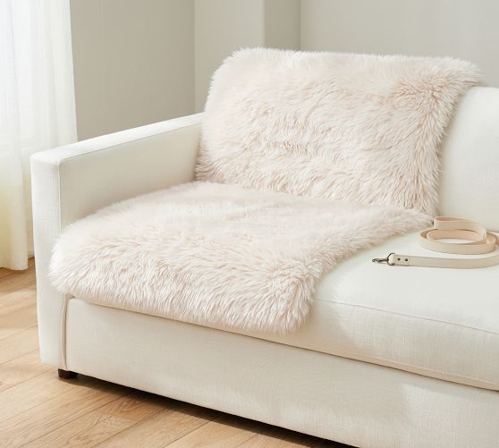 Luxe Fur Pet Throw Ivory