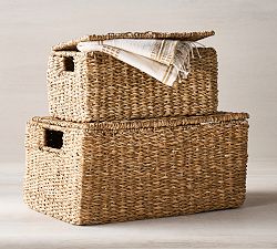 Safi Handwoven Lidded Basket